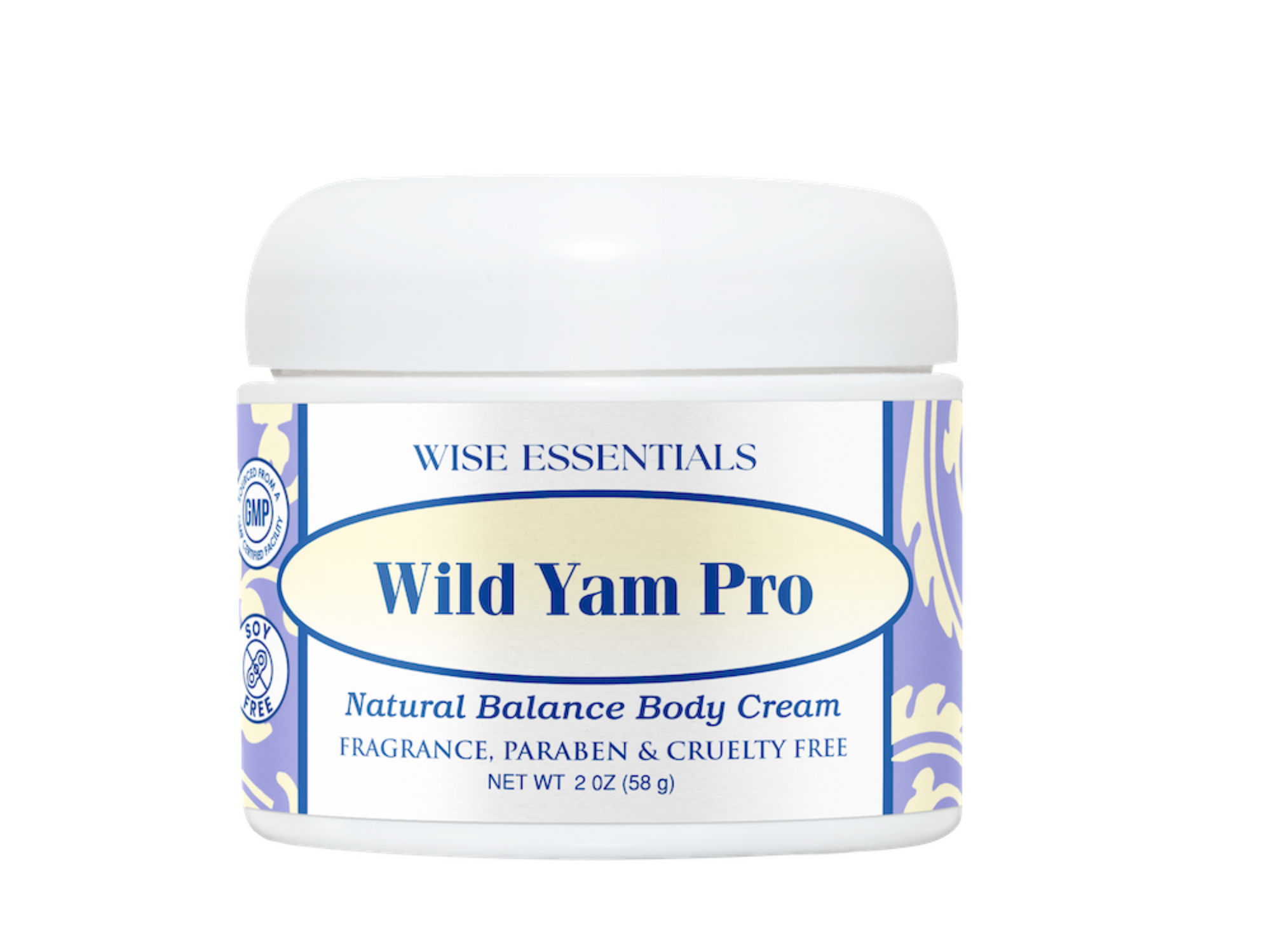 Wild Yam Pro Organic Cream 2 oz Jar