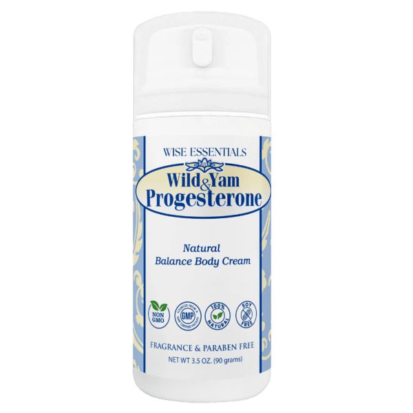 Bioidentical Progesterone and Wild Yam Balance Cream 3 oz - Pump Magic Star Wise Essential 3D