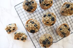 Blueberry Oatmeal Cups - Blueberry Oatmeal Muffins